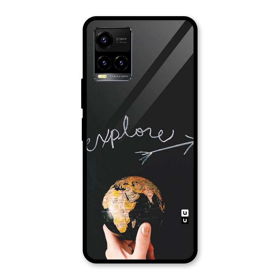 Explore World Glass Back Case for Vivo Y21A
