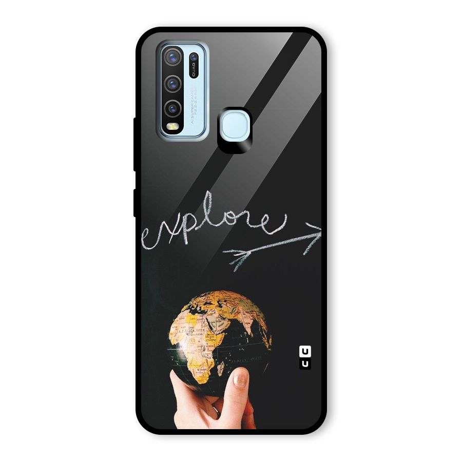 Explore World Glass Back Case for Vivo Y50