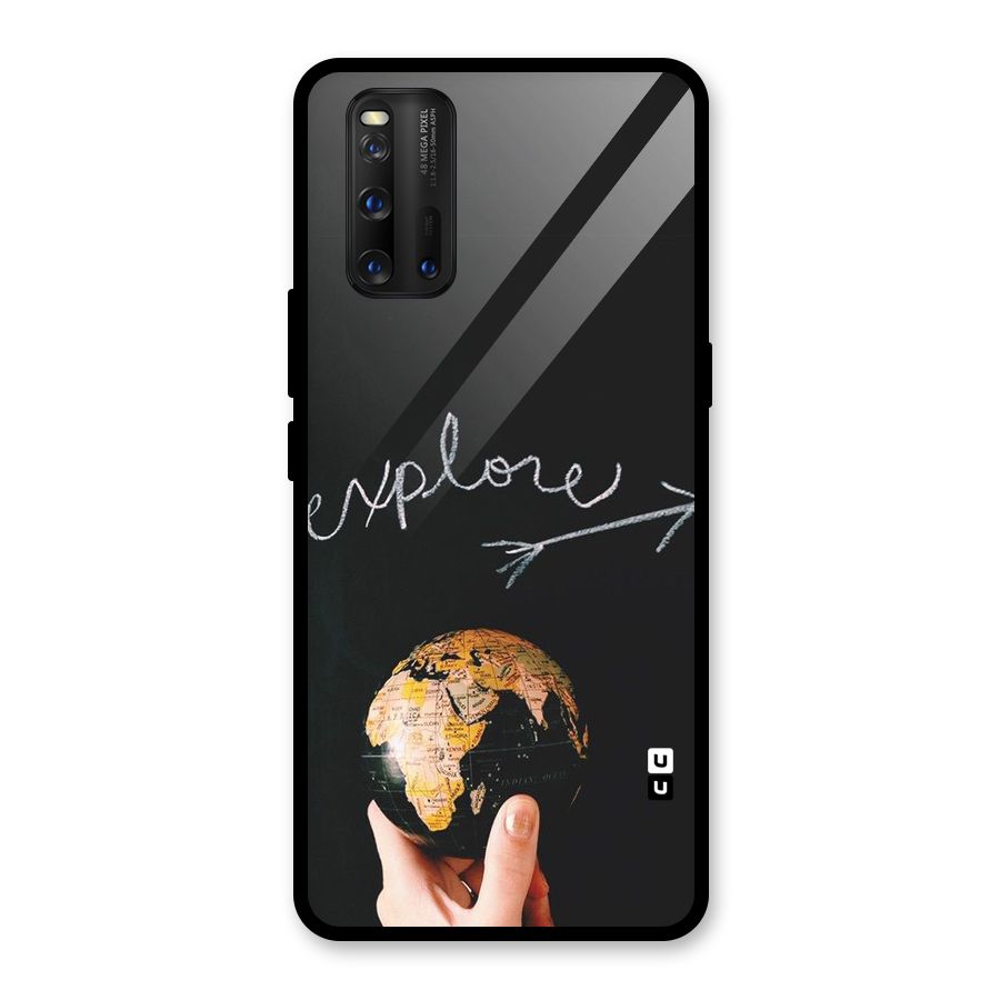 Explore World Glass Back Case for Vivo iQOO 3