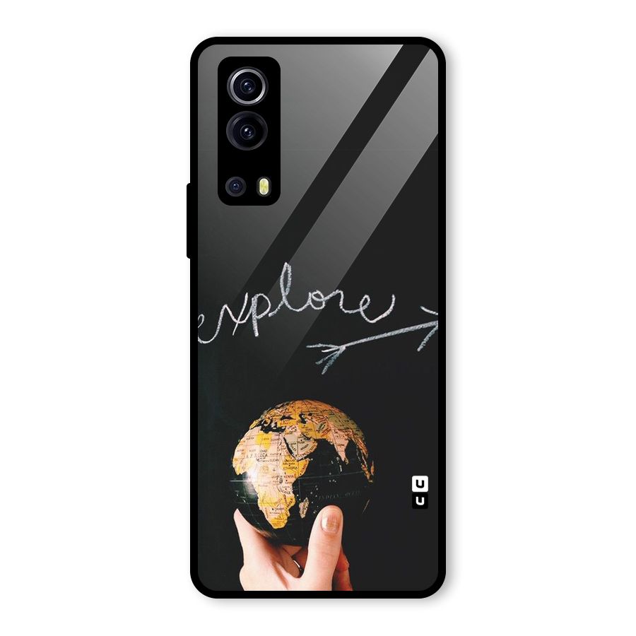 Explore World Glass Back Case for Vivo iQOO Z3