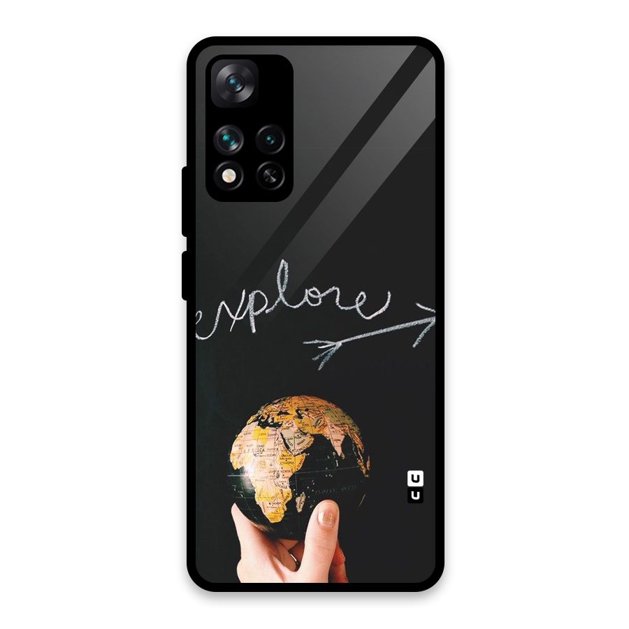 Explore World Glass Back Case for Xiaomi 11i HyperCharge 5G
