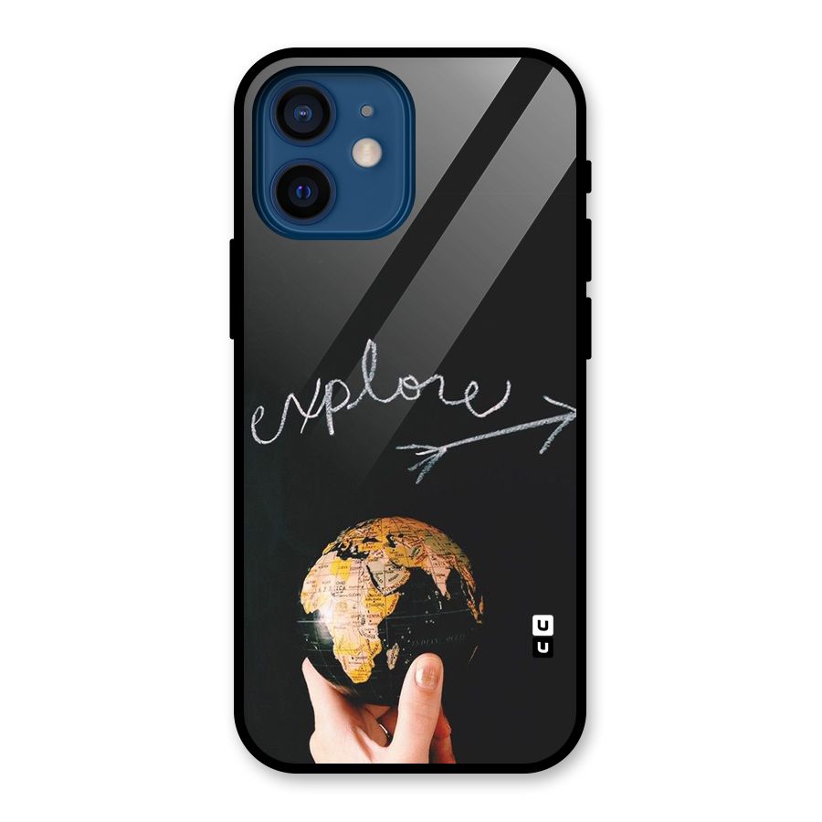 Explore World Glass Back Case for iPhone 12 Mini