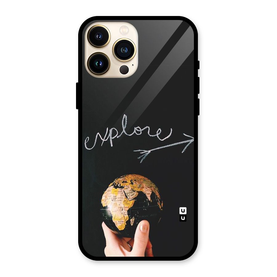 Explore World Glass Back Case for iPhone 13 Pro Max