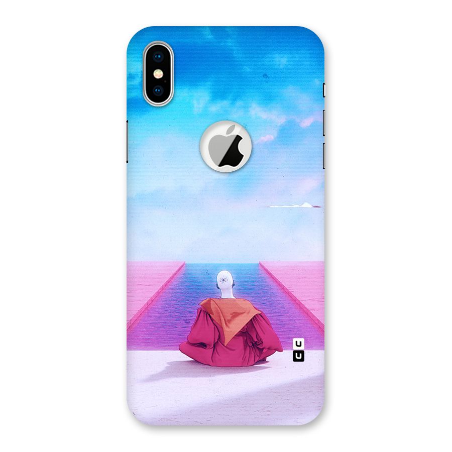 Eye Art Back Case for iPhone X Logo Cut