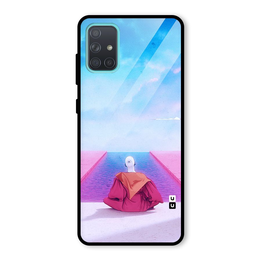 Eye Art Glass Back Case for Galaxy A71
