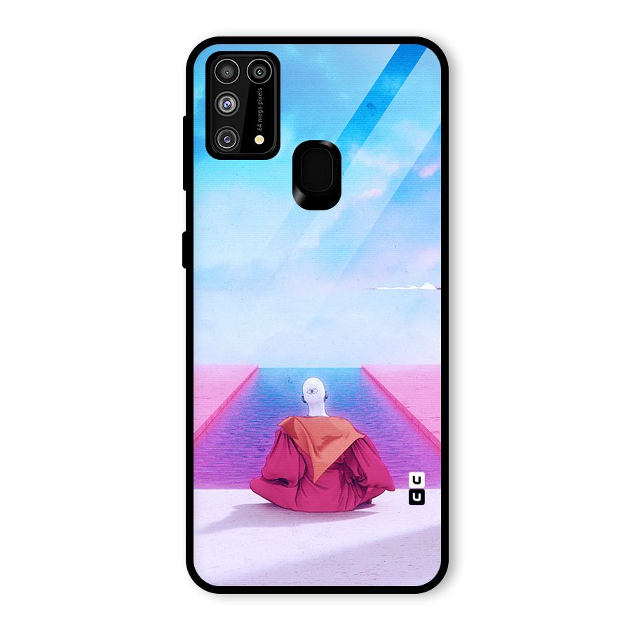 Eye Art Glass Back Case for Galaxy F41