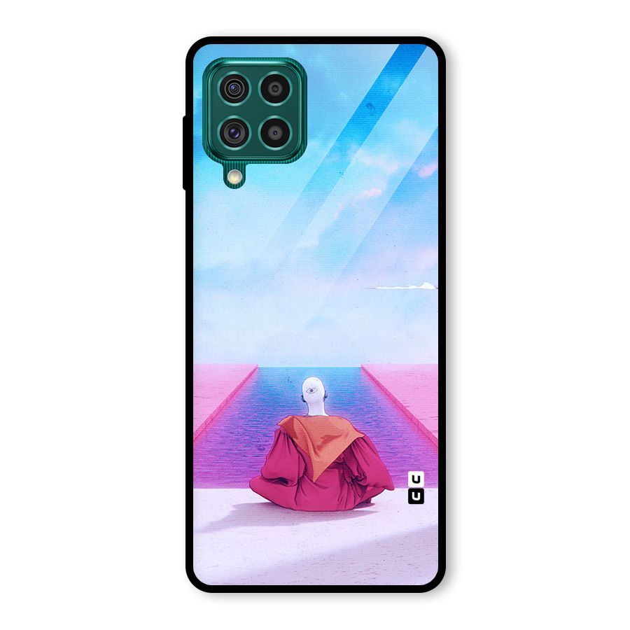Eye Art Glass Back Case for Galaxy F62