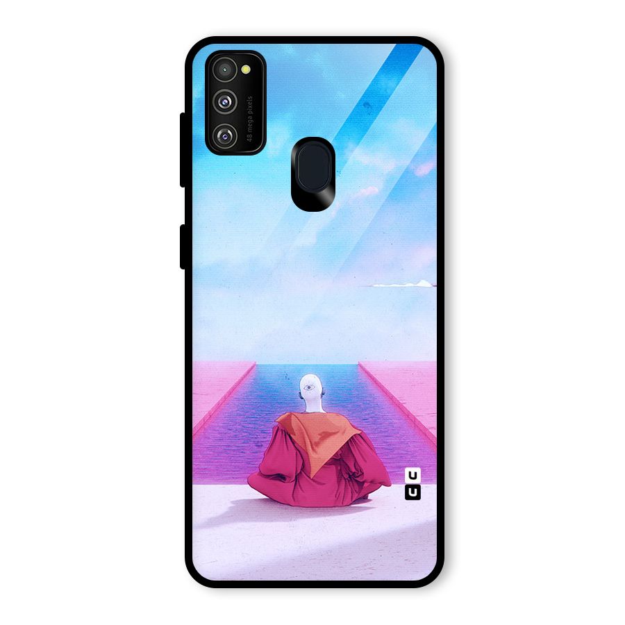 Eye Art Glass Back Case for Galaxy M30s