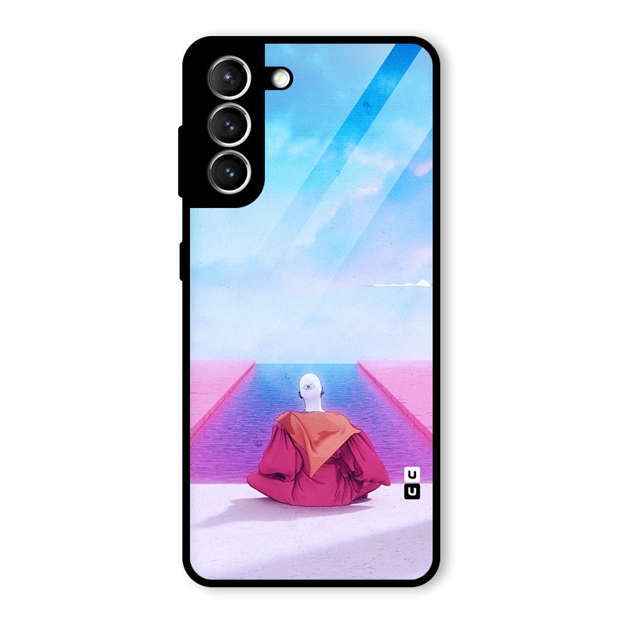 Eye Art Glass Back Case for Galaxy S21 5G