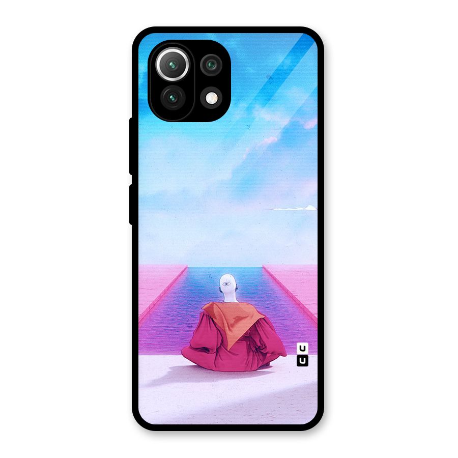 Eye Art Glass Back Case for Mi 11 Lite NE 5G