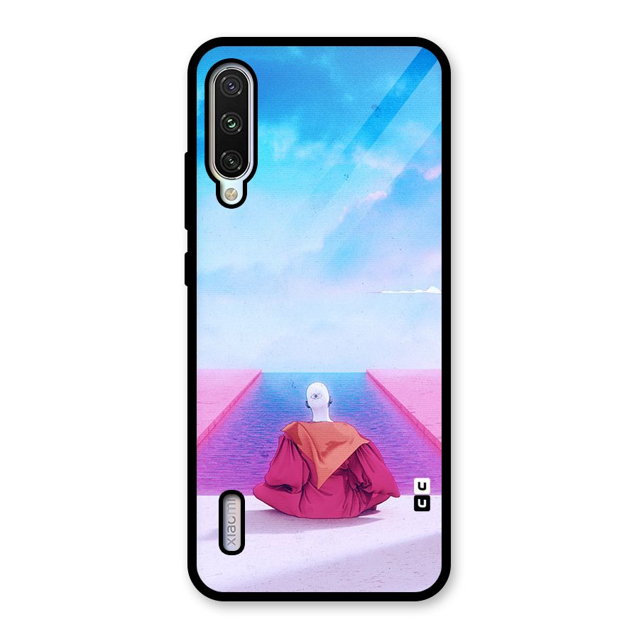 Eye Art Glass Back Case for Mi A3