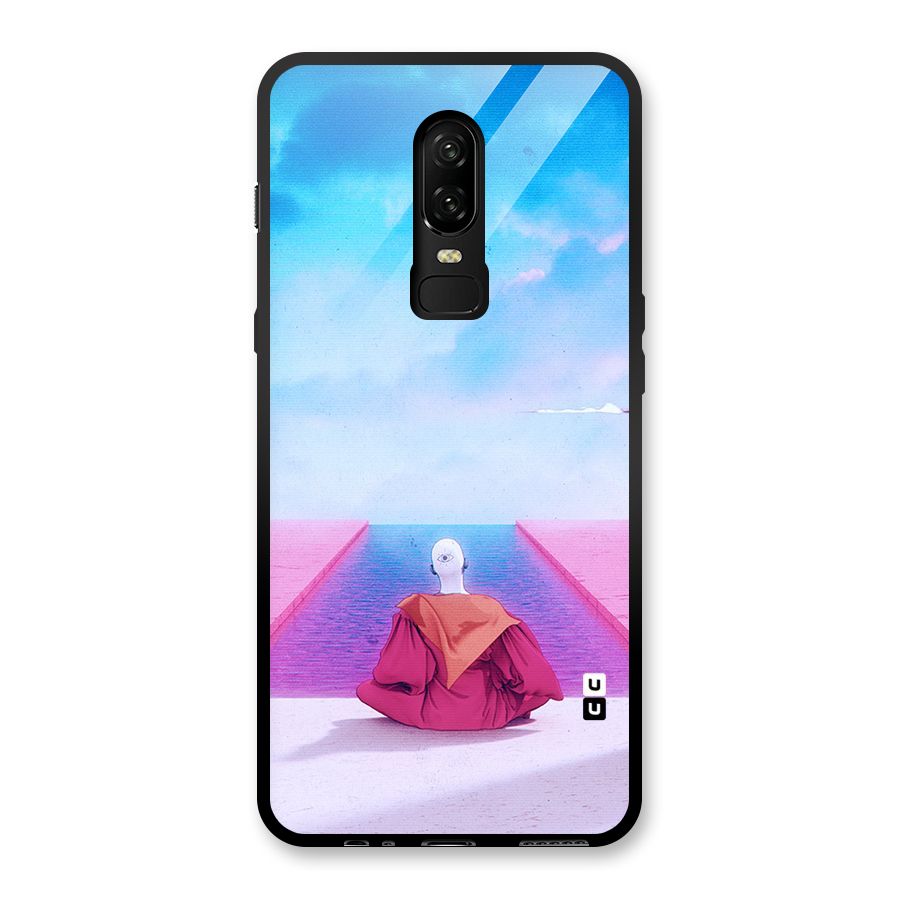 Eye Art Glass Back Case for OnePlus 6
