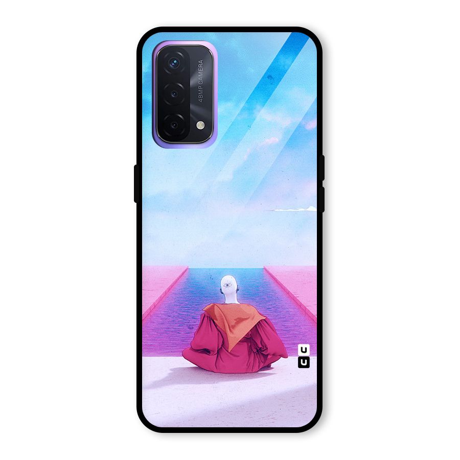 Eye Art Glass Back Case for Oppo A74 5G