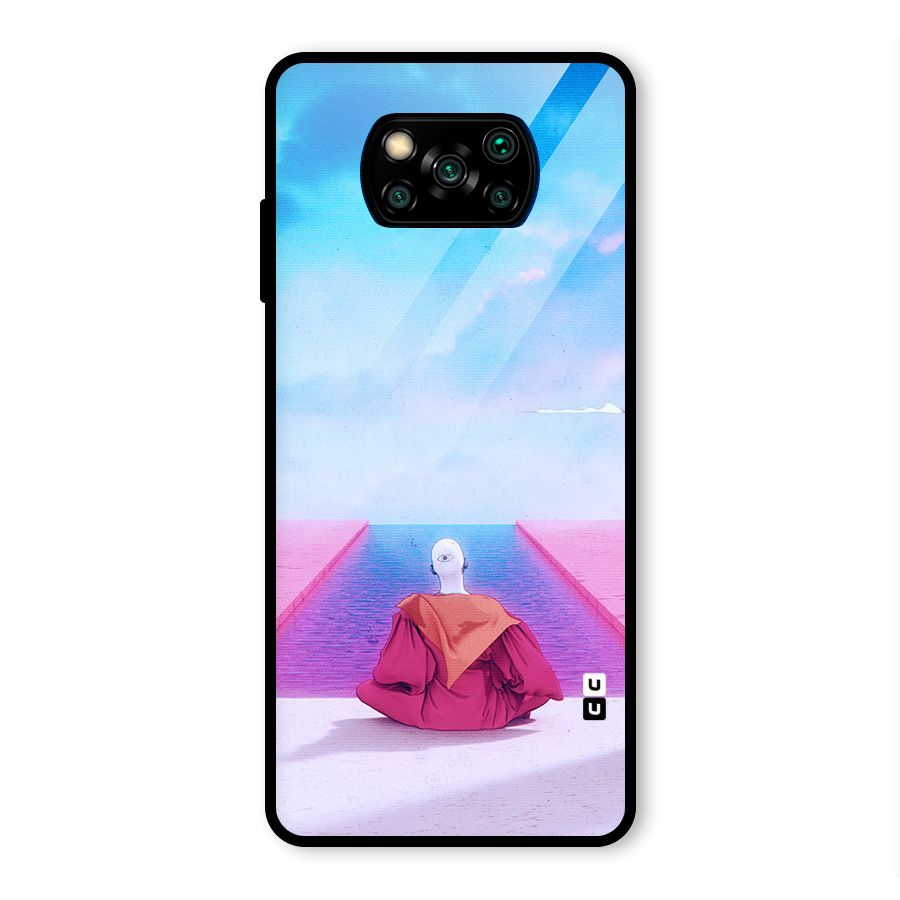 Eye Art Glass Back Case for Poco X3 Pro