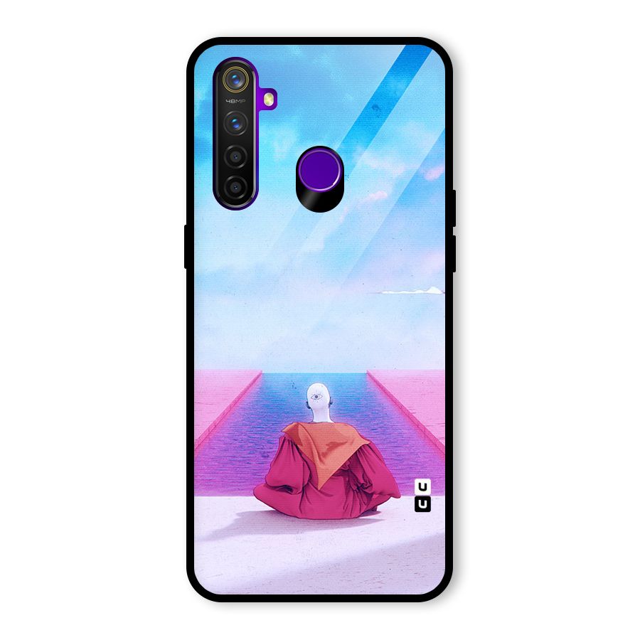 Eye Art Glass Back Case for Realme 5 Pro