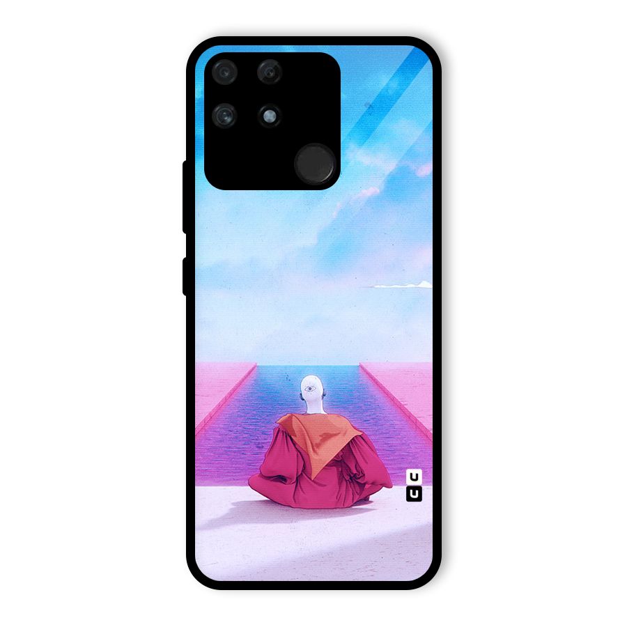 Eye Art Glass Back Case for Realme Narzo 50A