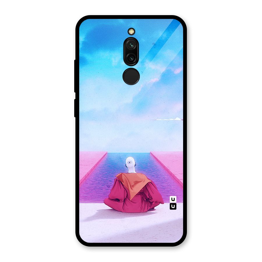 Eye Art Glass Back Case for Redmi 8