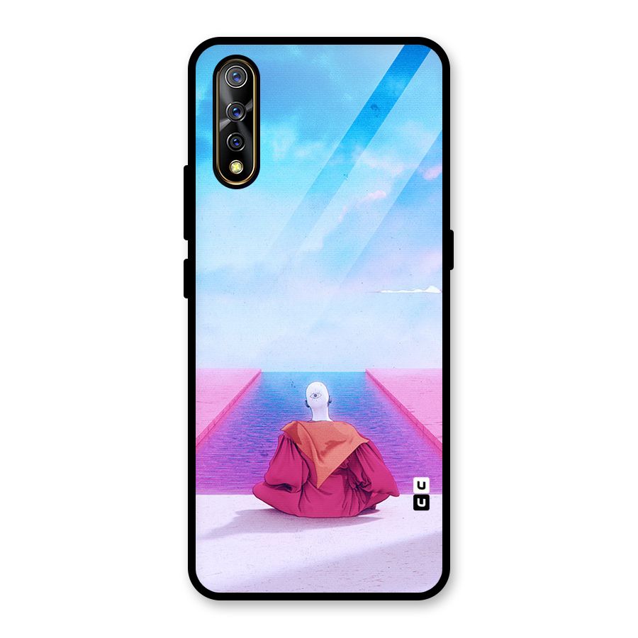 Eye Art Glass Back Case for Vivo S1