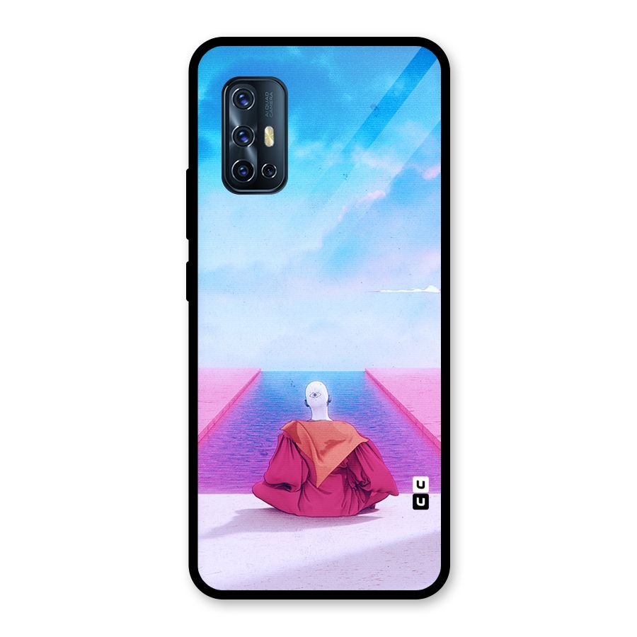 Eye Art Glass Back Case for Vivo V17