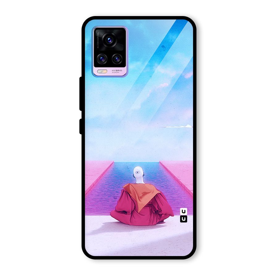 Eye Art Glass Back Case for Vivo V20 Pro