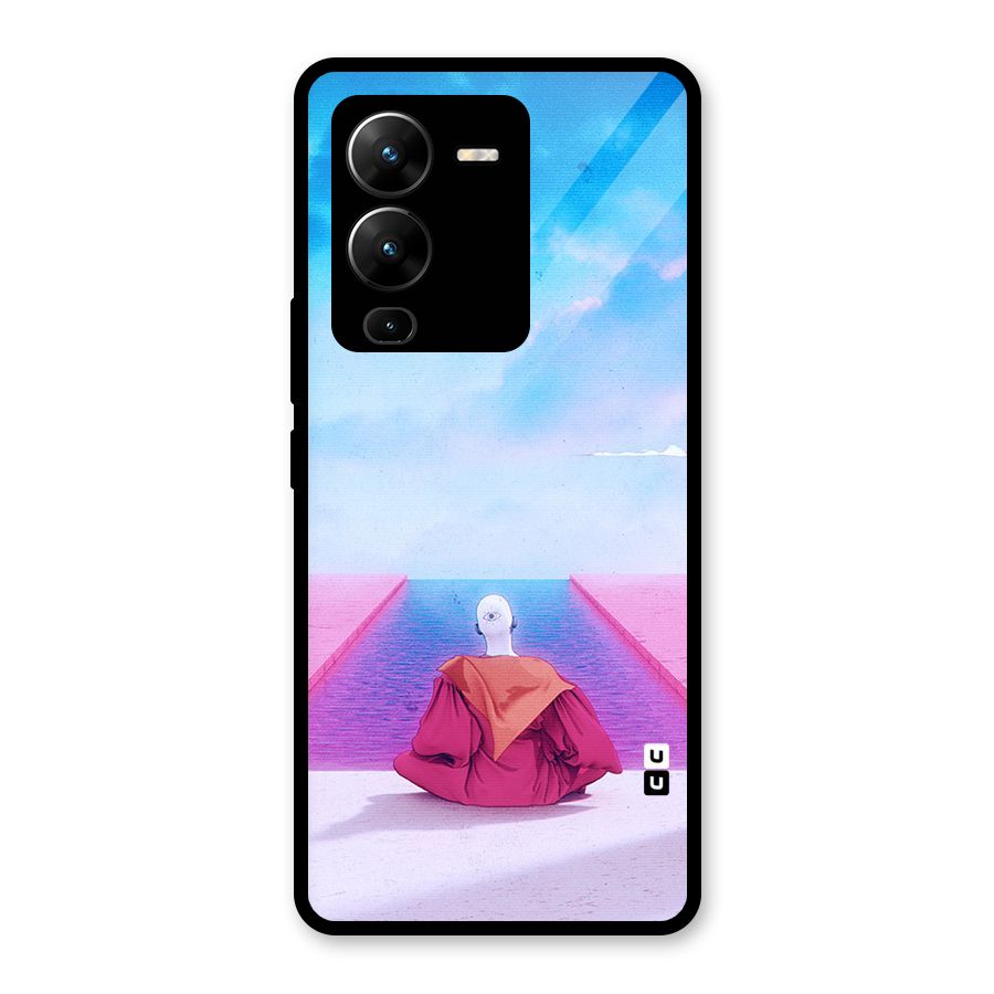 Eye Art Glass Back Case for Vivo V25 Pro