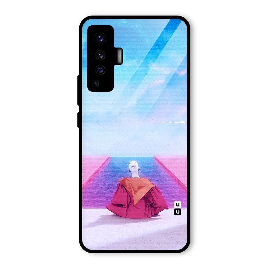 Eye Art Glass Back Case for Vivo X50