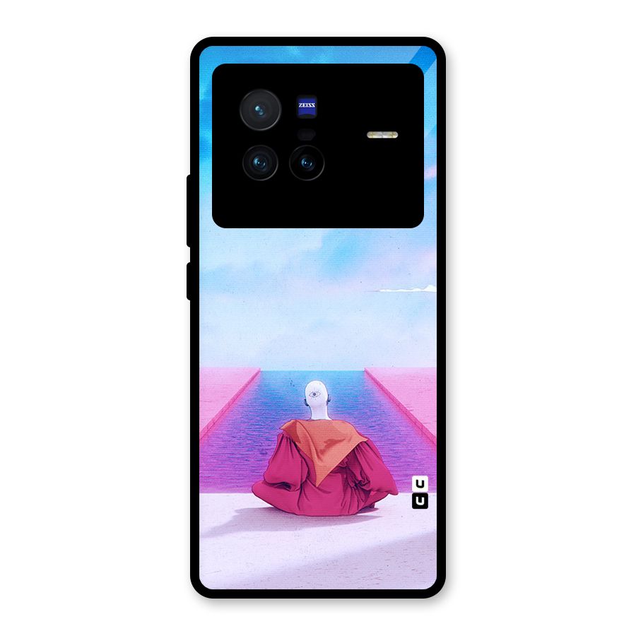 Eye Art Glass Back Case for Vivo X80