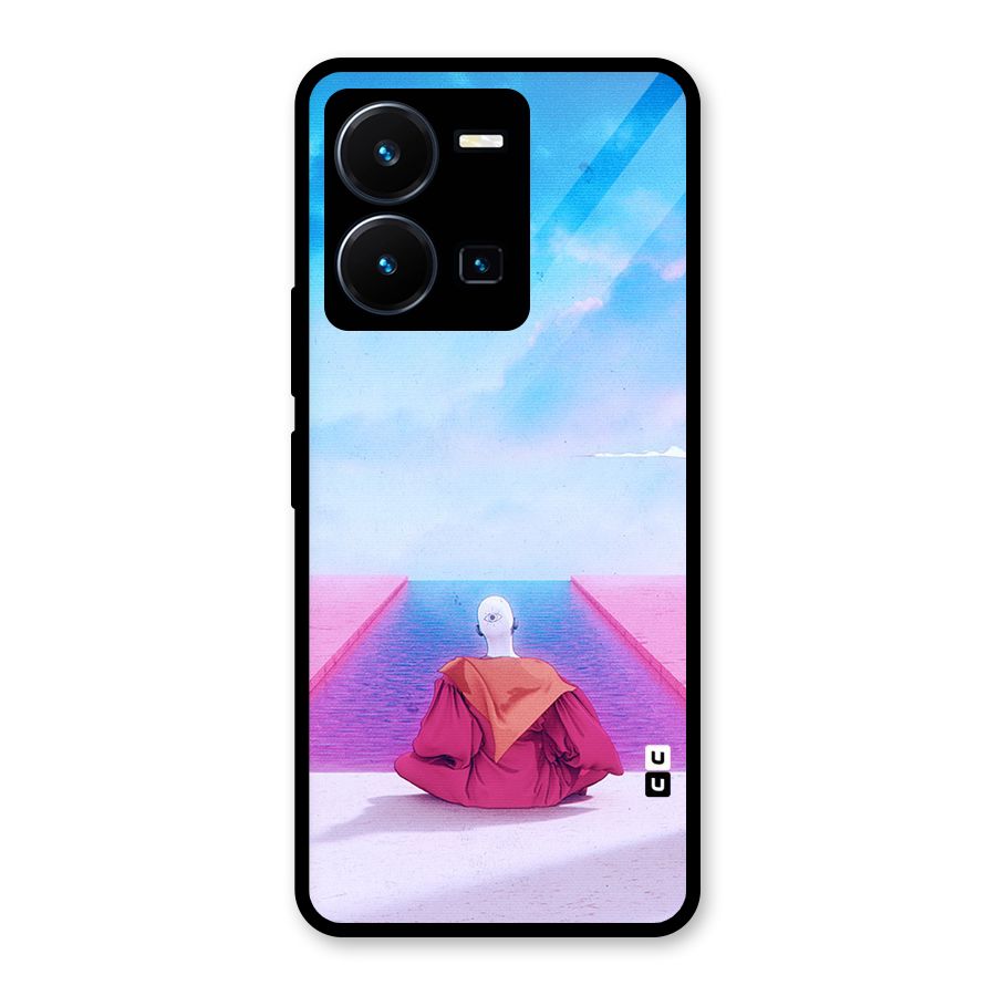 Eye Art Glass Back Case for Vivo Y35