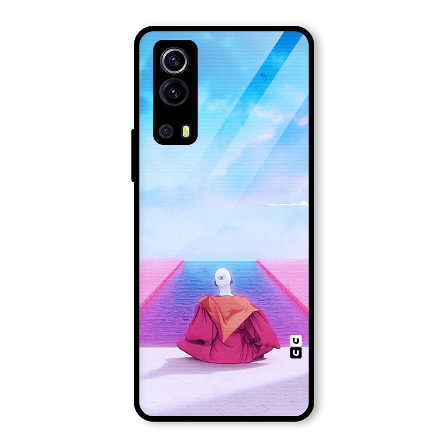 Eye Art Glass Back Case for Vivo iQOO Z3