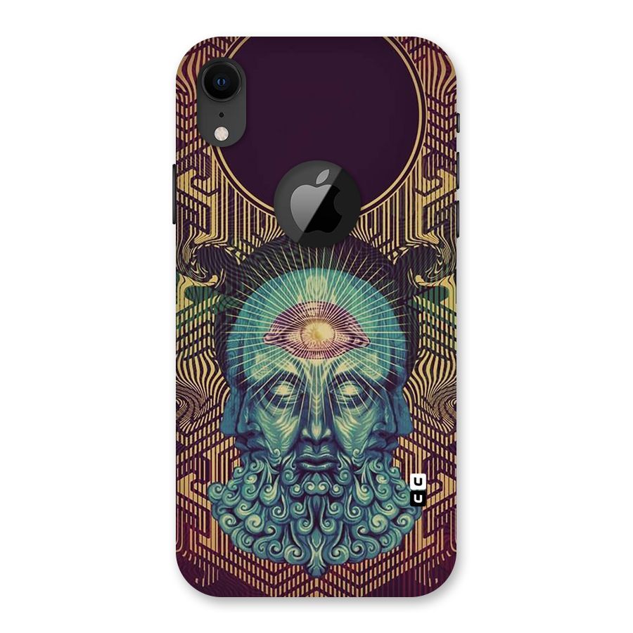 Eye Design Back Case for iPhone XR Logo Cut
