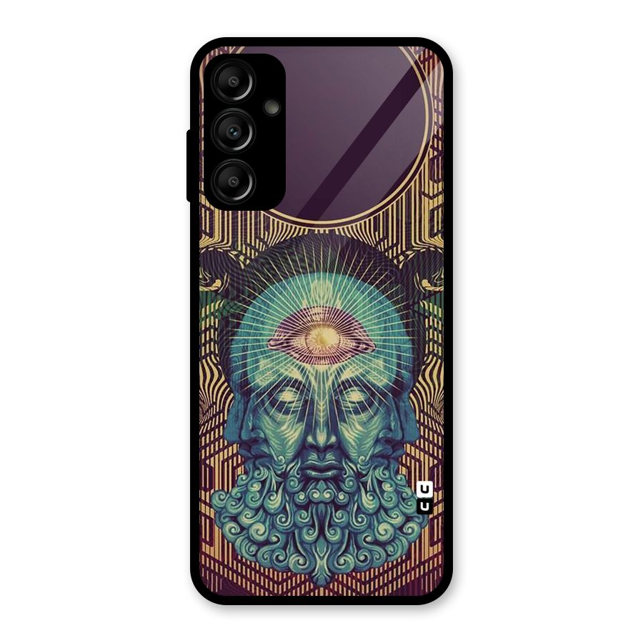 Eye Design Glass Back Case for Galaxy A14 5G