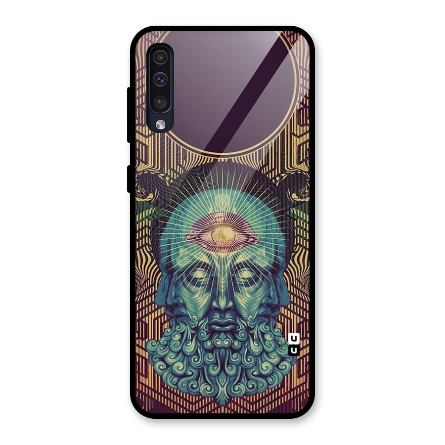 Eye Design Glass Back Case for Galaxy A50s
