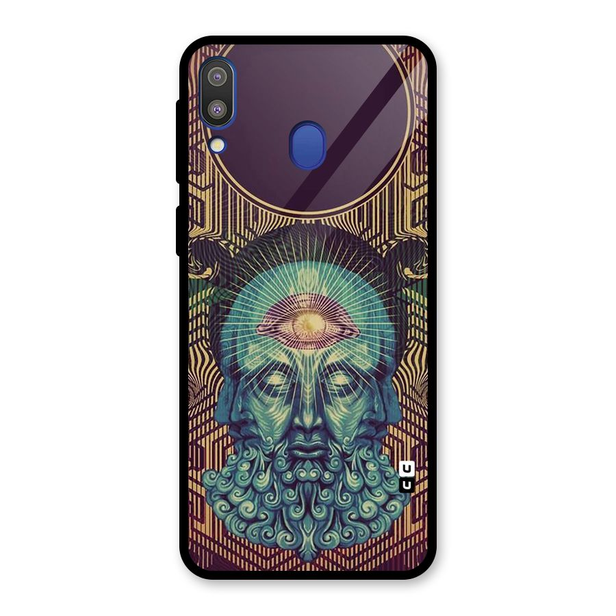 Eye Design Glass Back Case for Galaxy M20