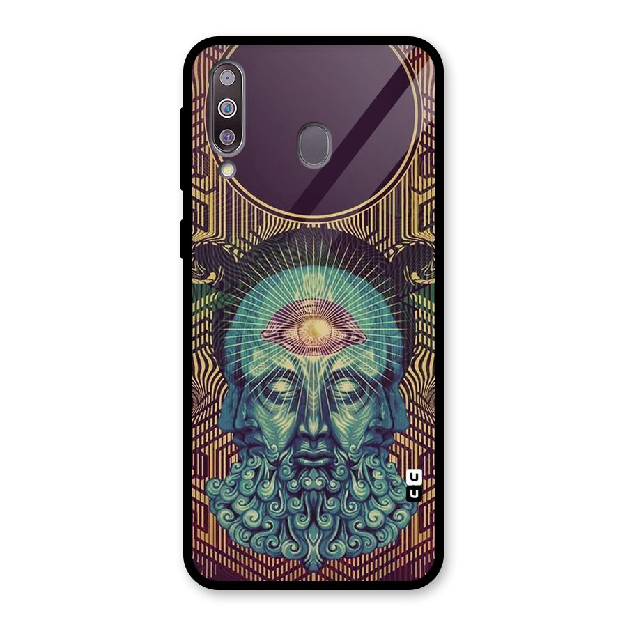 Eye Design Glass Back Case for Galaxy M30