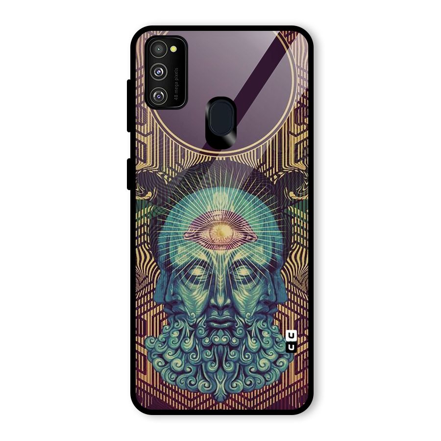 Eye Design Glass Back Case for Galaxy M30s