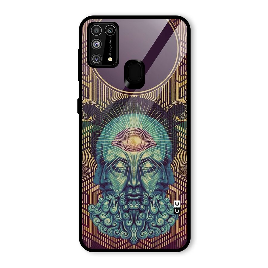 Eye Design Glass Back Case for Galaxy M31