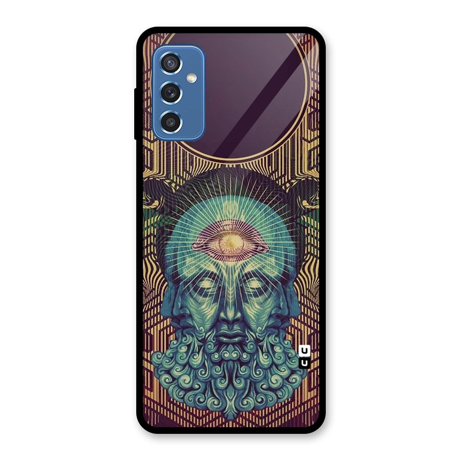 Eye Design Glass Back Case for Galaxy M52 5G
