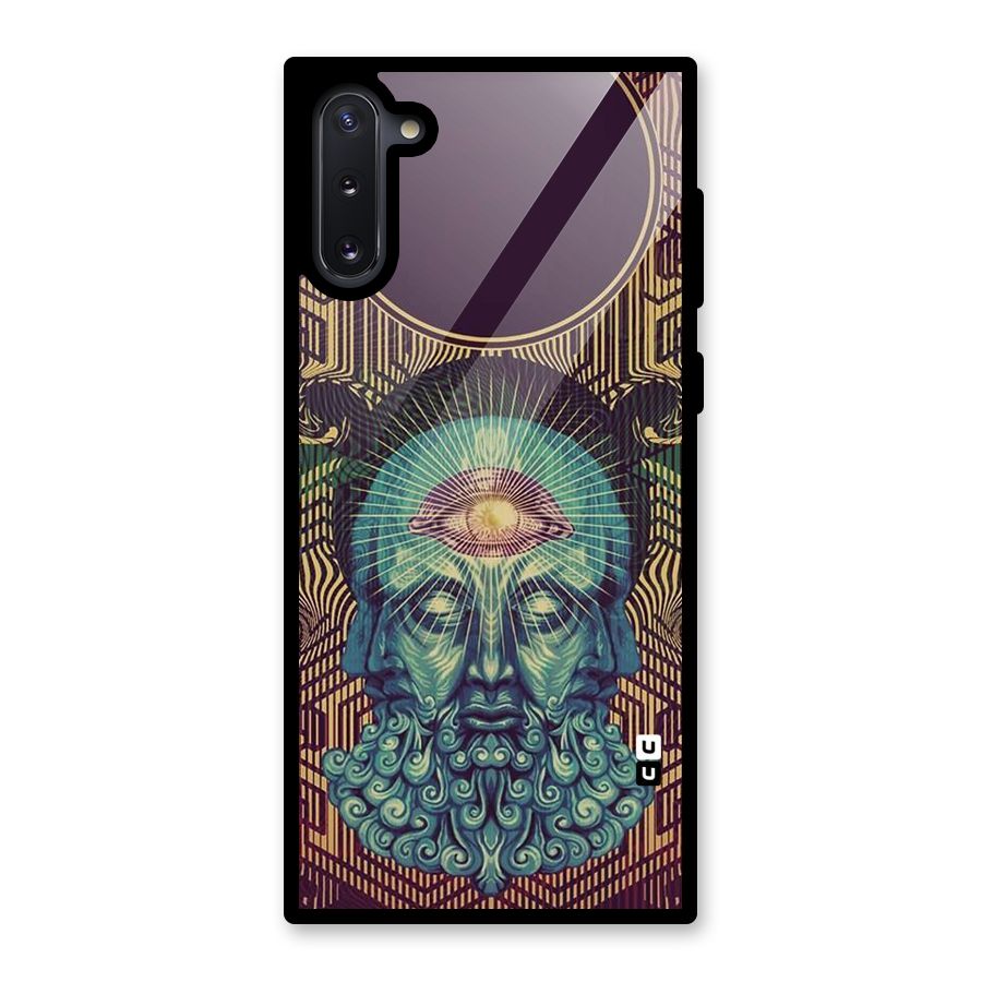 Eye Design Glass Back Case for Galaxy Note 10