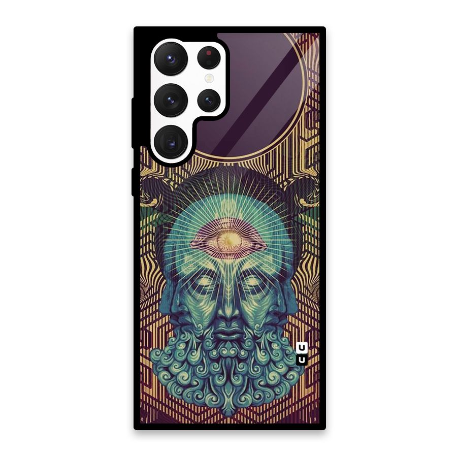 Eye Design Glass Back Case for Galaxy S22 Ultra 5G