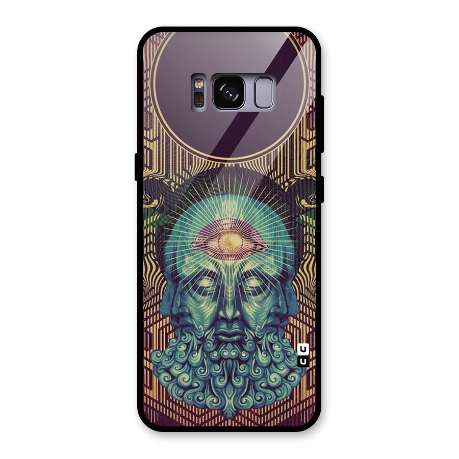 Eye Design Glass Back Case for Galaxy S8