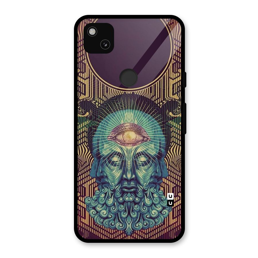 Eye Design Glass Back Case for Google Pixel 4a