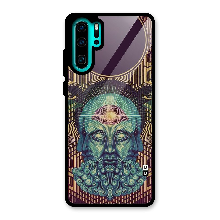 Eye Design Glass Back Case for Huawei P30 Pro