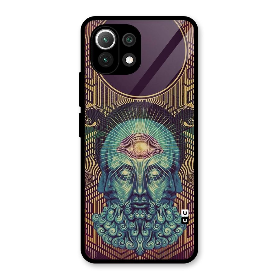 Eye Design Glass Back Case for Mi 11 Lite NE 5G