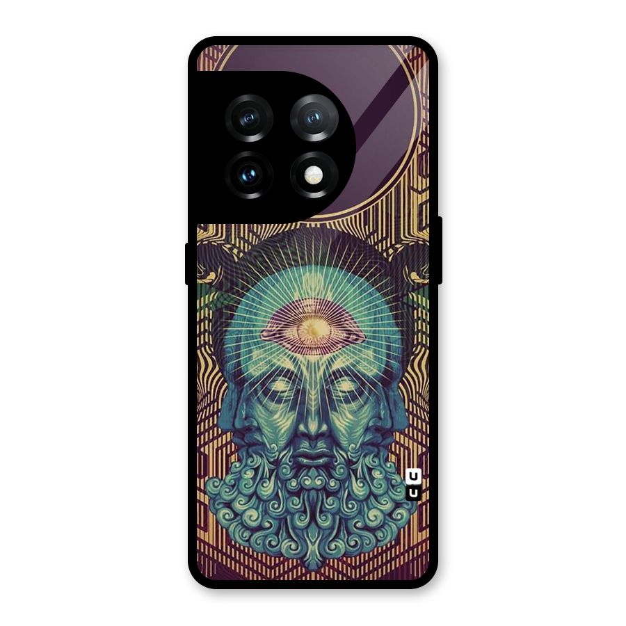 Eye Design Glass Back Case for OnePlus 11