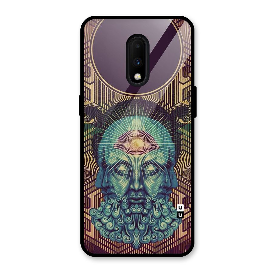 Eye Design Glass Back Case for OnePlus 7