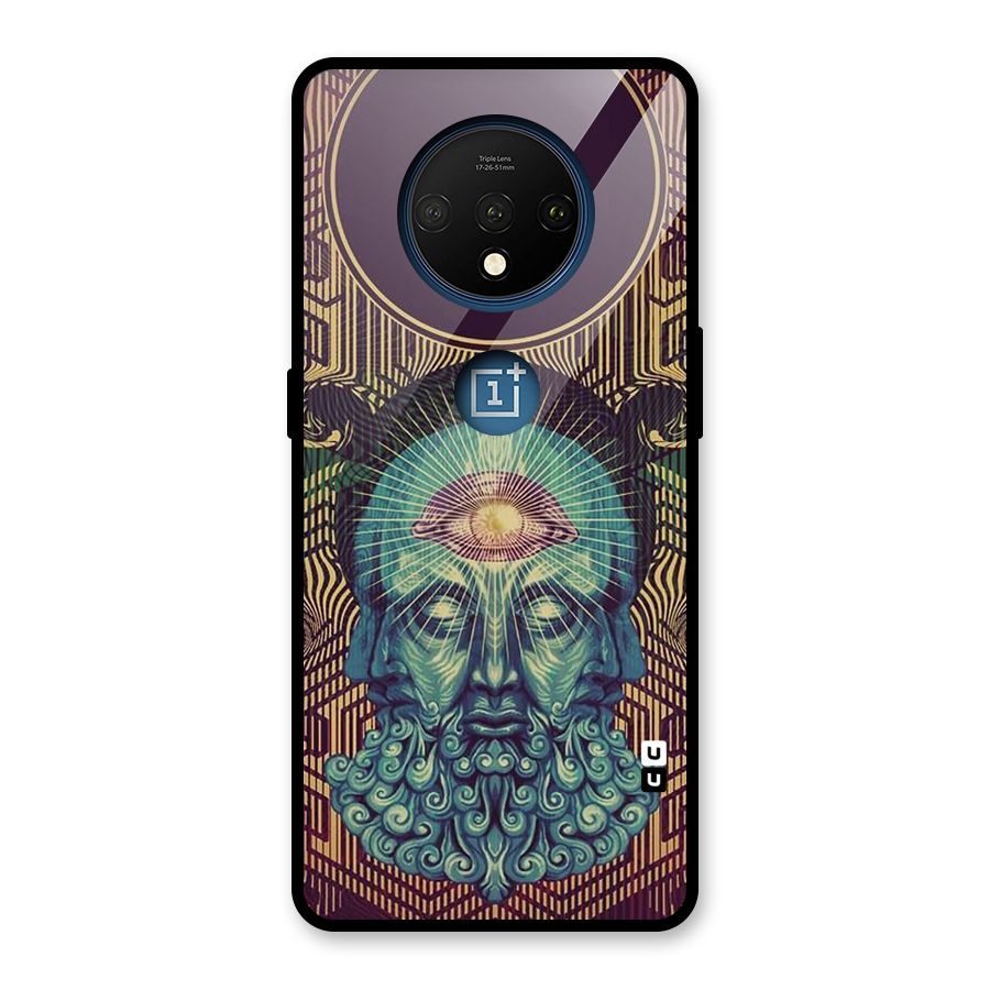 Eye Design Glass Back Case for OnePlus 7T