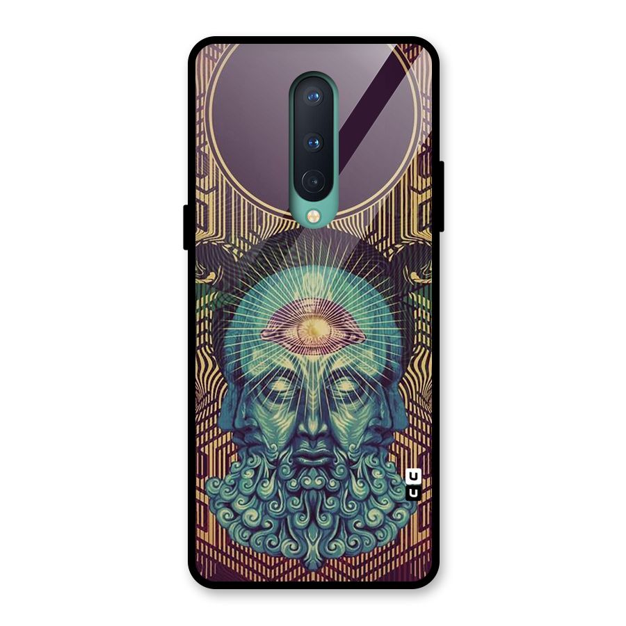 Eye Design Glass Back Case for OnePlus 8