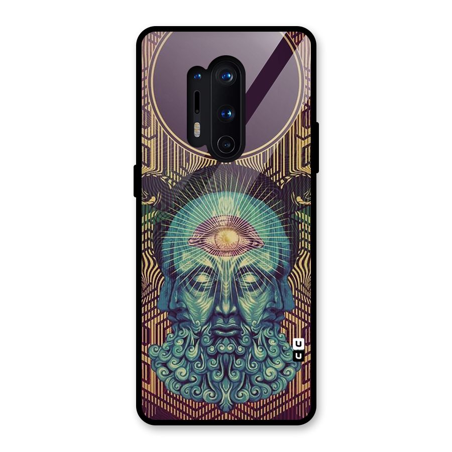 Eye Design Glass Back Case for OnePlus 8 Pro