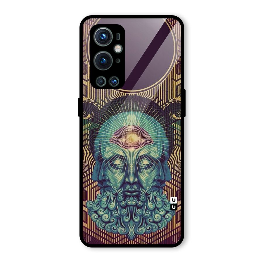 Eye Design Glass Back Case for OnePlus 9 Pro