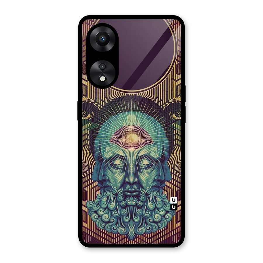 Eye Design Glass Back Case for Oppo A78